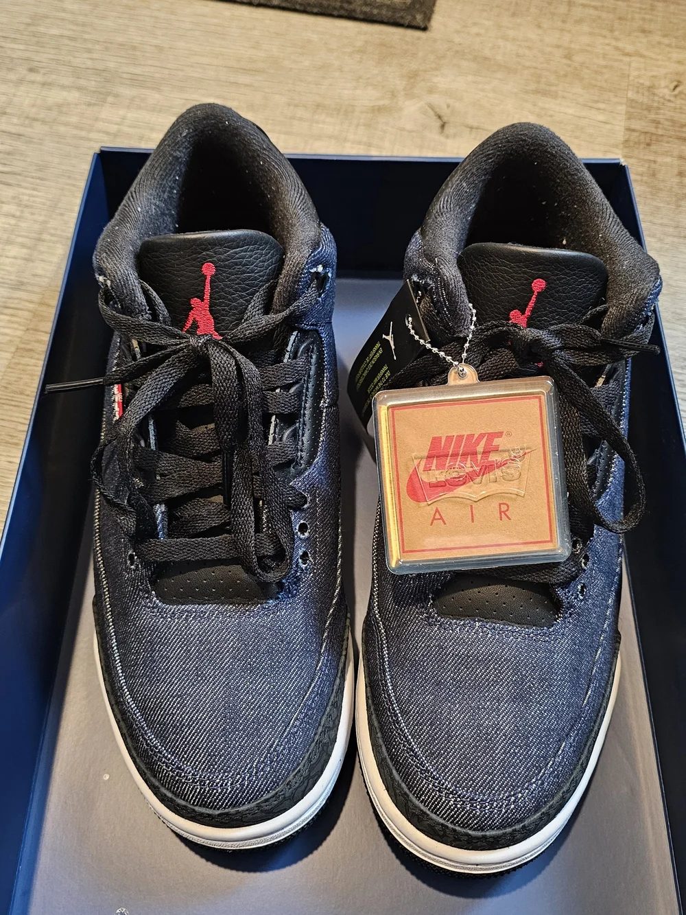Air Jordan x Levi's Jordan 3 Retro Raw Indigo Denim Men’s sz 8  Women's sz 9.5